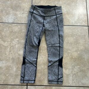 lululemon black and white dotted pants